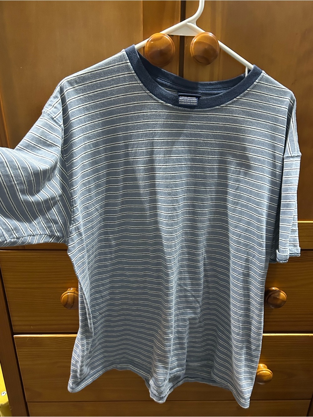 Vintage Rout 66 Men's Striped Crewneck T‑Shirt - 100% cotton